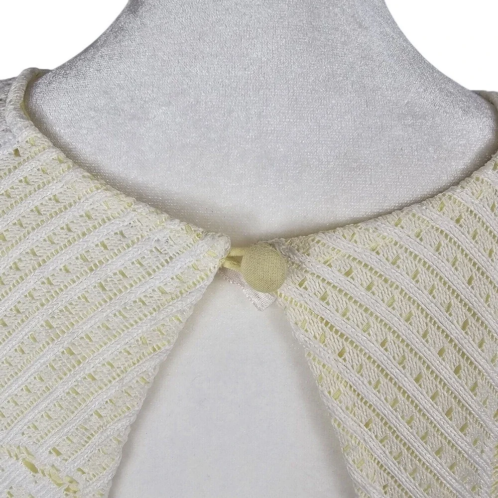 Free People Lace Fit & Flare Dress Women 2 Cream Yellow‎ Open Back Sleeveless